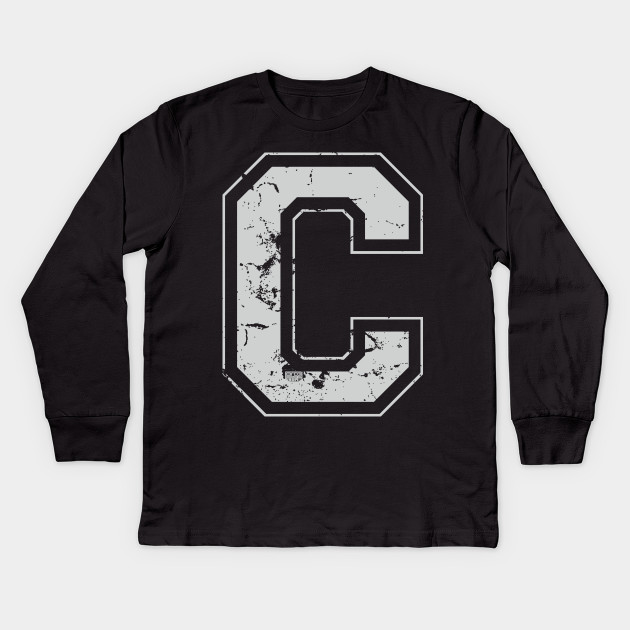 Initial Letter C Gray Jersey Sports Athletic Player